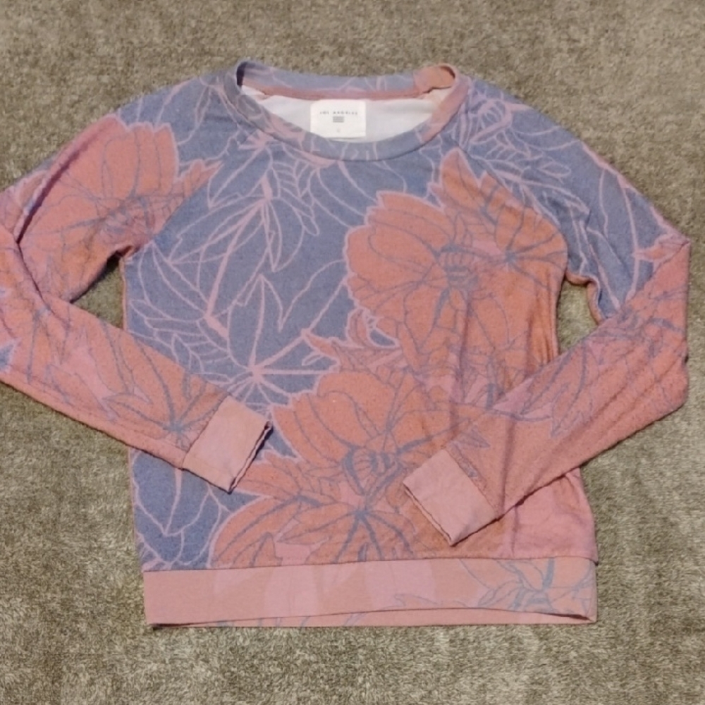 Sol Angeles Orchid Multi Graphic Floral Sweatshirt